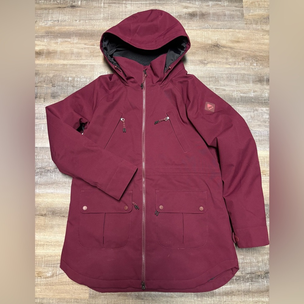 Burton Prowess Jacket Women’s Size Large Beautiful Deep Wine/Burgundy Colour